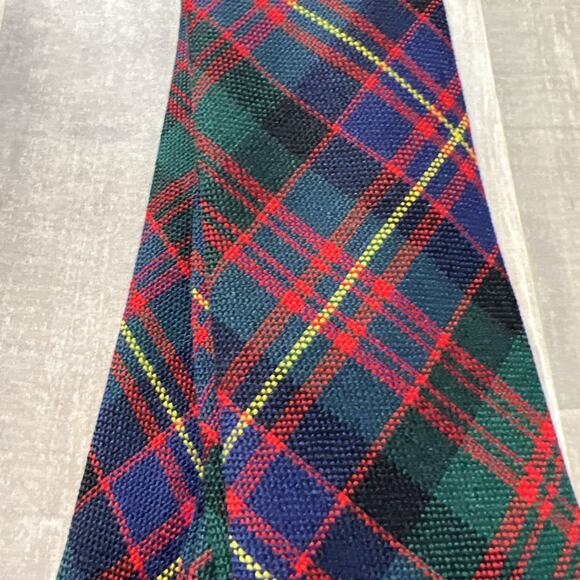 Cameron Of Erracht Mens Vintage Tie Scotland Plaid Wool Scottish Tartan Clan 59” - Picture 3 of 4